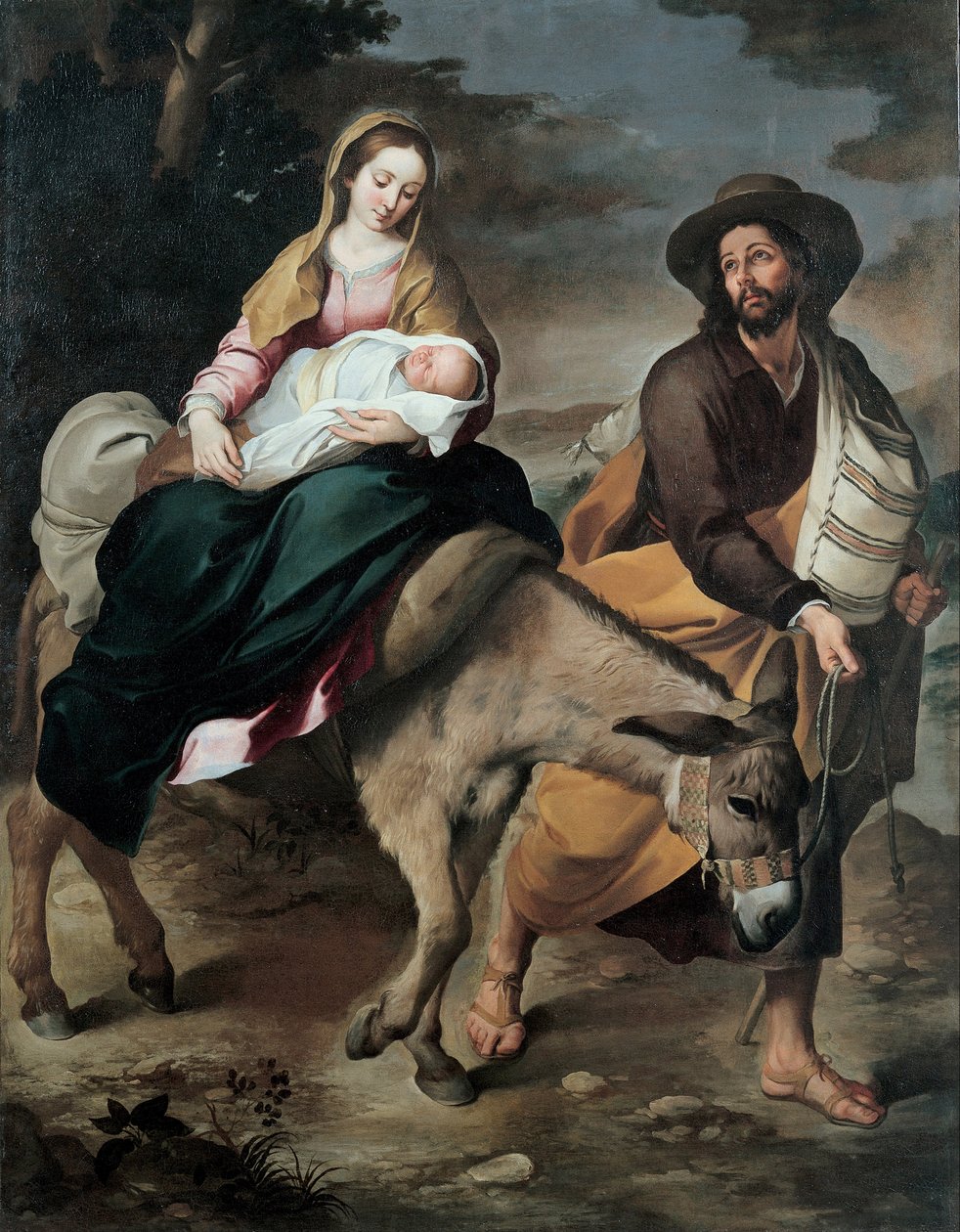Ucieczka do Egiptu, między 1645 a 1649 autorstwa Bartolomé Esteban Murillo