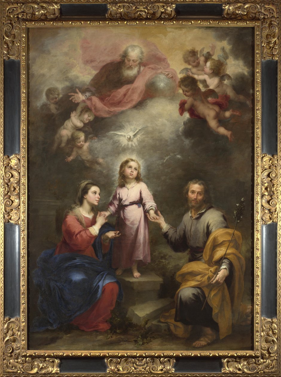 Trójca niebiańska i ziemska Pedroso Murillo, ok. 1930 1680 autorstwa Bartolomé Esteban Murillo