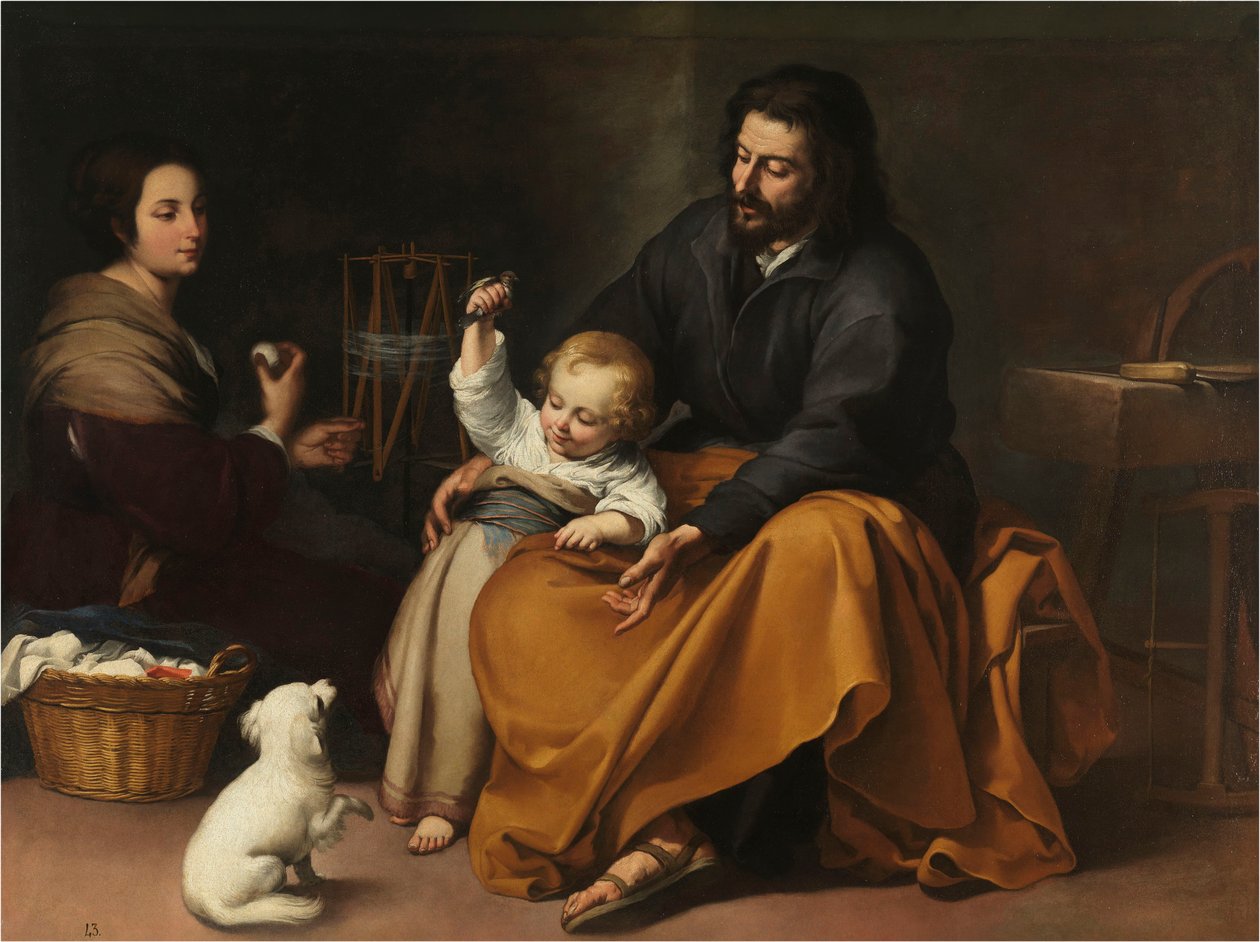 Święta Rodzina z ptaszkiem, ok. 1930 r. 1650. autorstwa Bartolomé Esteban Murillo