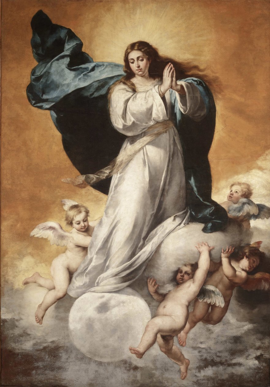Niepokalane Poczęcie Dziewicy, 1650. autorstwa Bartolomé Esteban Murillo