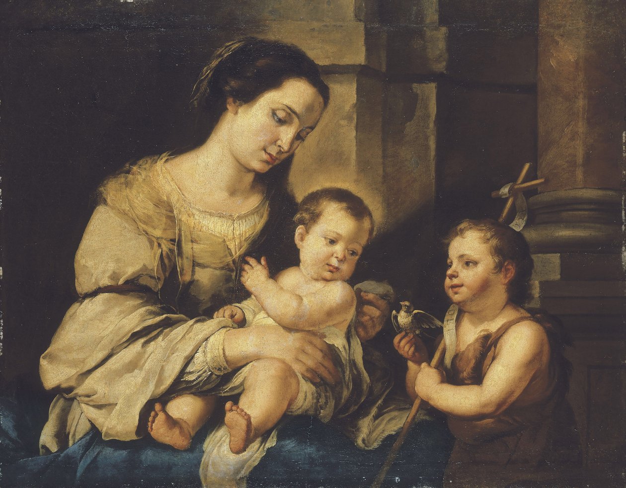 Dziewica z Dzieciątkiem z Dzieciątkiem Św. Janem Chrzcicielem autorstwa Bartolomé Esteban Murillo