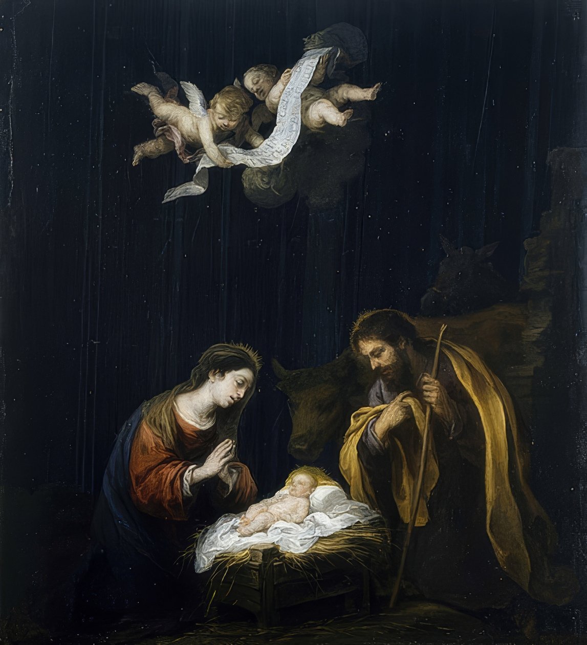 Boże Narodzenie. Około 1668 autorstwa Bartolomé Esteban Murillo