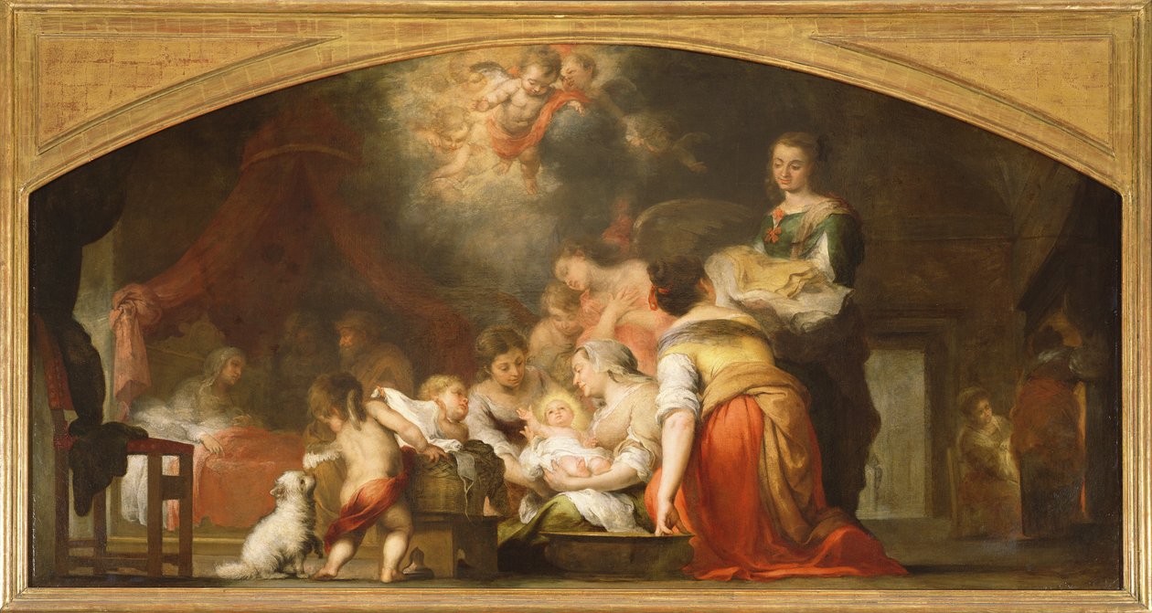 Narodziny Dziewicy, 1661 autorstwa Bartolomé Esteban Murillo
