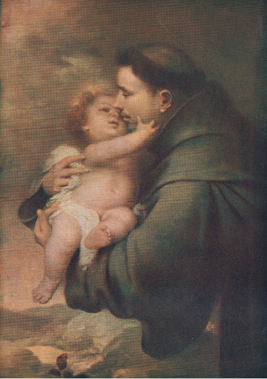 Św. Antoni z Padwy z Dzieciątkiem Jezus, Bibbys Annual, 1916-17 autorstwa Bartolome Esteban after Murillo