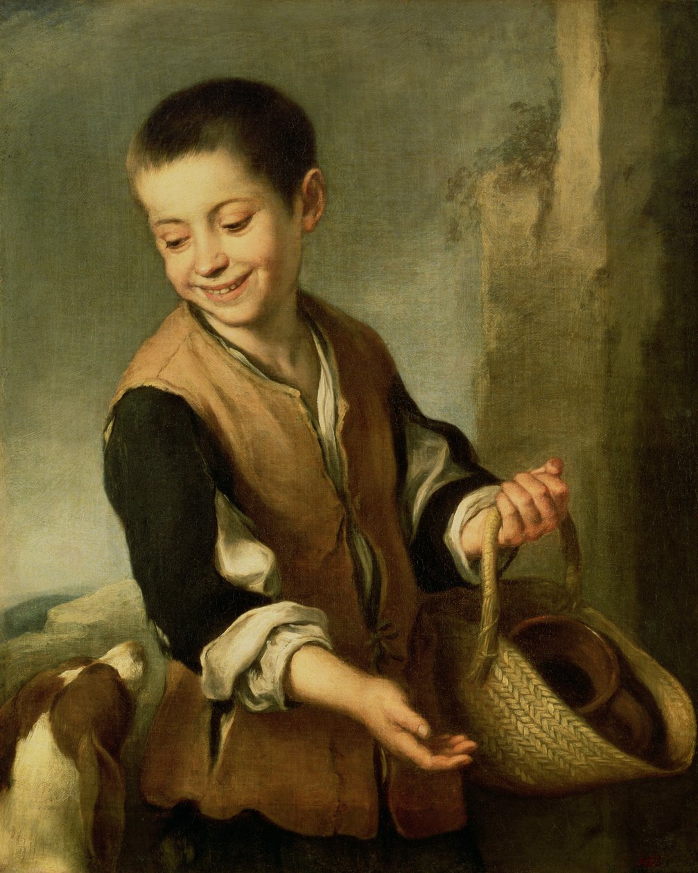 Chłopiec z psem, ok.1650 autorstwa Bartolomé Esteban Murillo