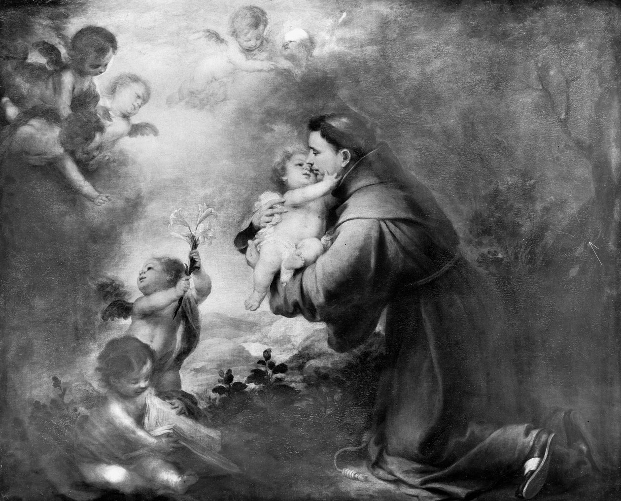 Święty Antoni z Padwy z Dzieciątkiem Jezus autorstwa Bartolomé Esteban Murillo