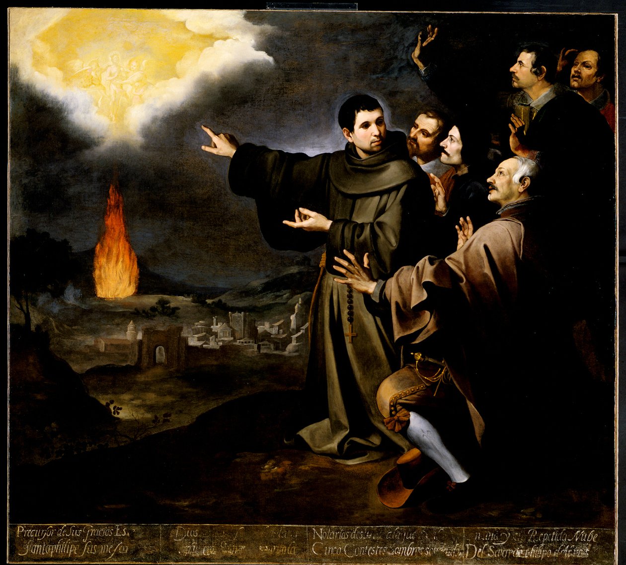 Wizja brata Juliána z Alcalá o wniebowstąpieniu duszy króla Hiszpanii Filipa II autorstwa Bartolomé Esteban Murillo