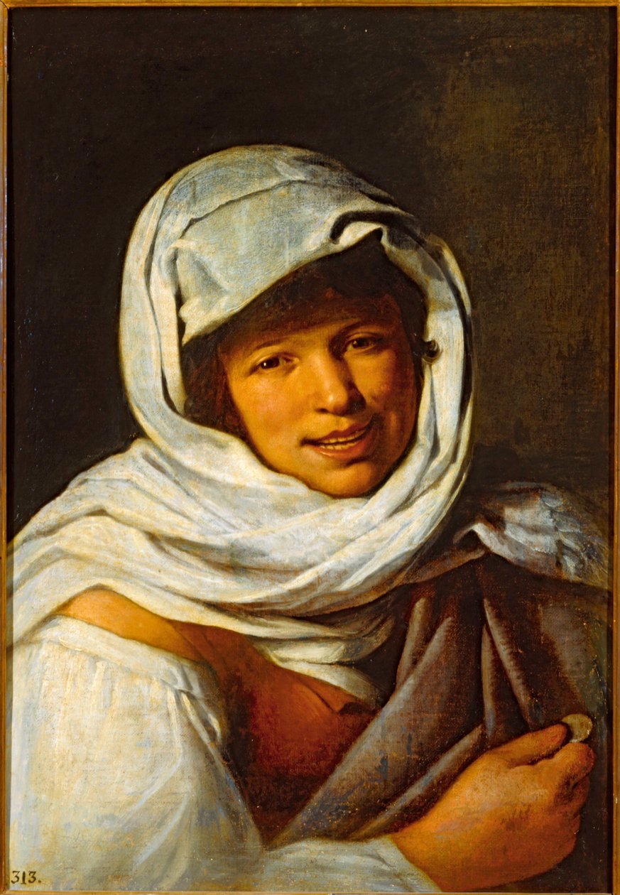 Galicyjska kobieta z monetą ... (olej na płótnie) autorstwa Bartolomé Esteban Murillo