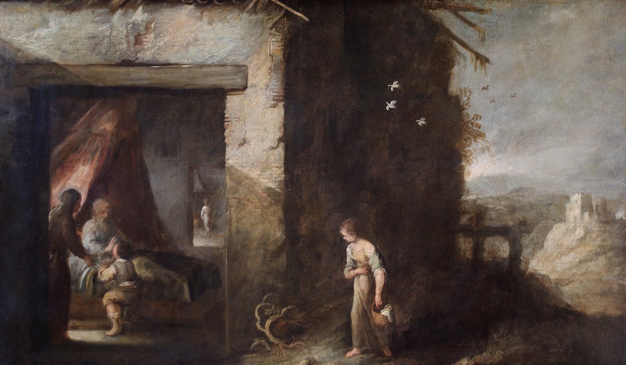 Izaak błogosławiący Jakuba (olej na płótnie) autorstwa Bartolomé Esteban Murillo