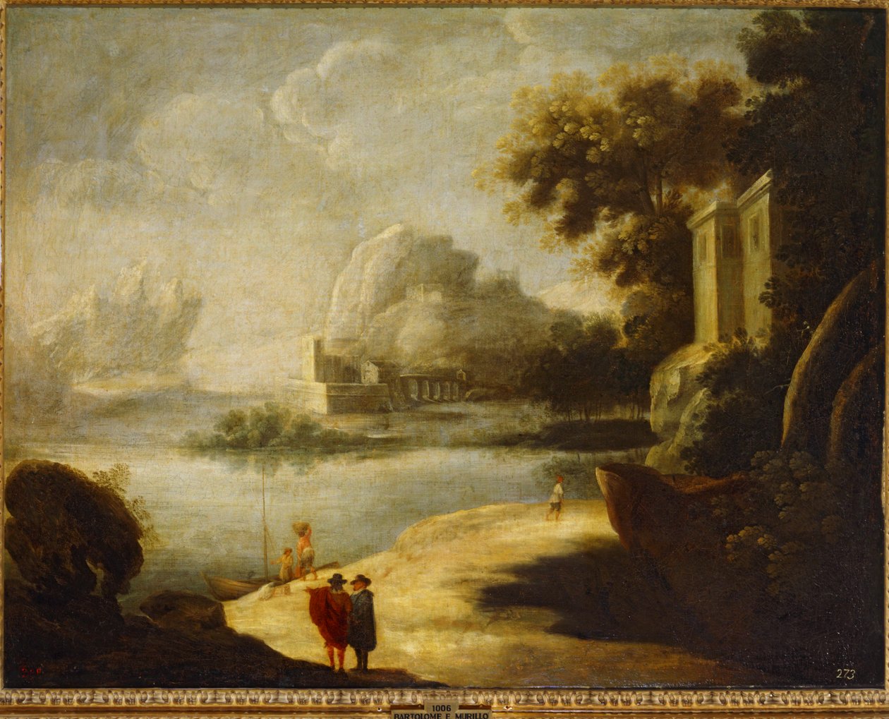 Krajobraz ... (olej na płótnie) autorstwa Bartolomé Esteban Murillo