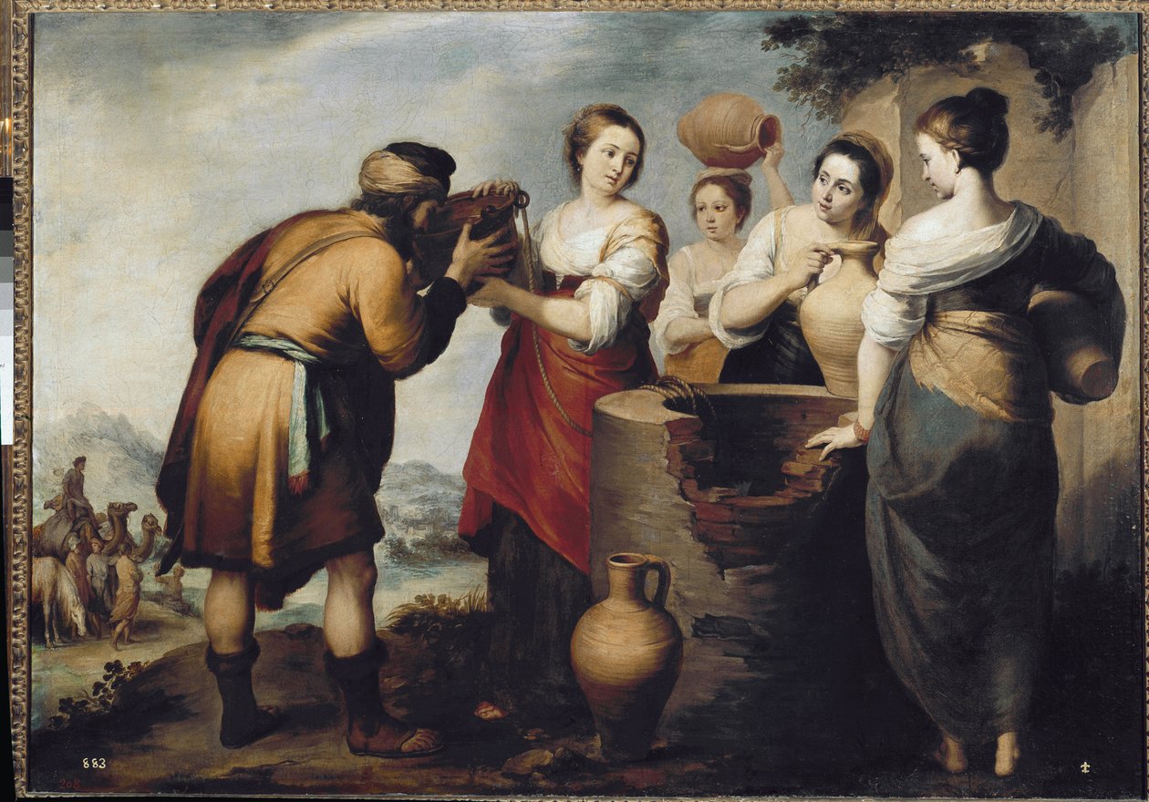 Rebecca i Eleazar przy studni (olej na płótnie) autorstwa Bartolomé Esteban Murillo