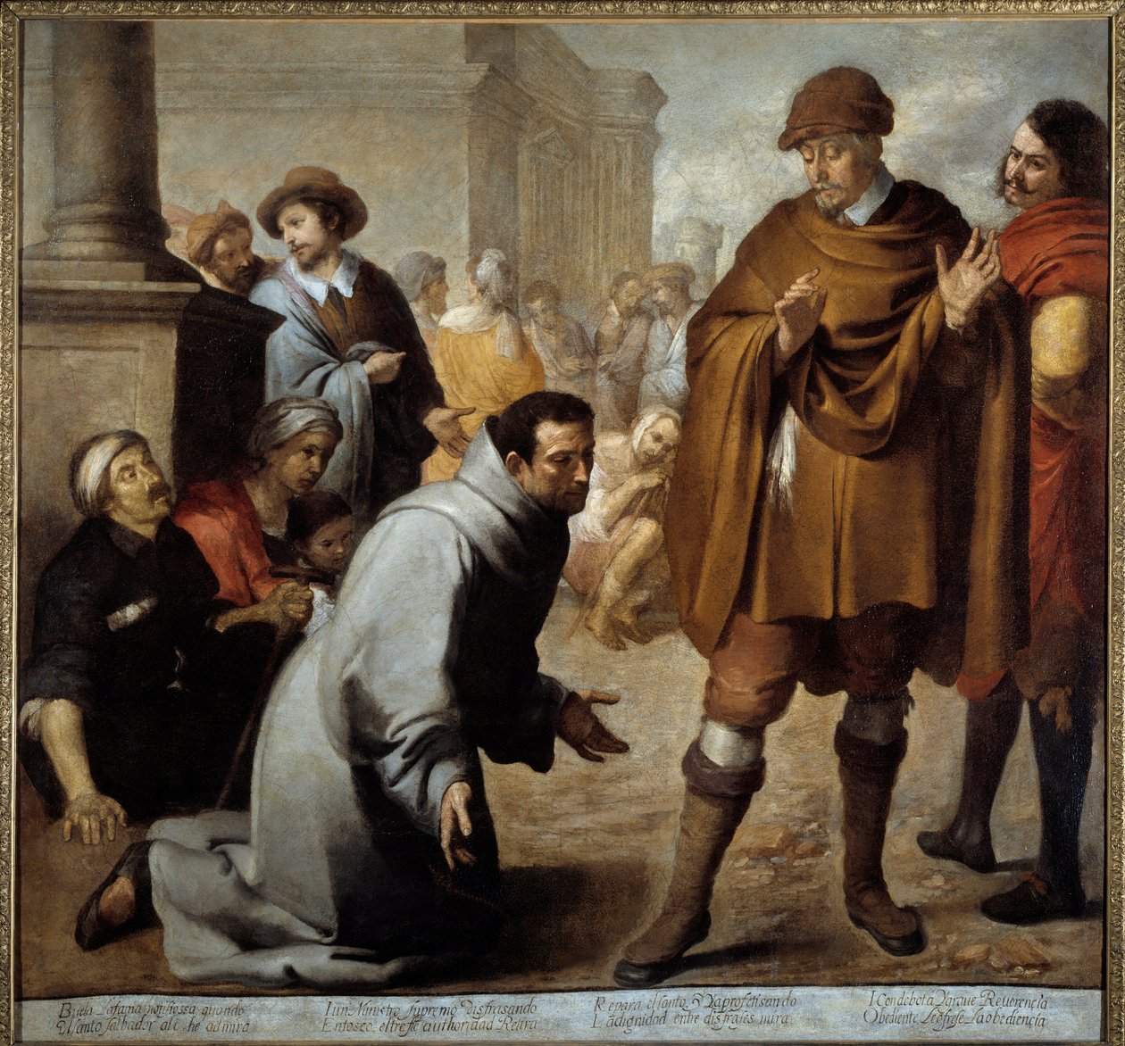 San Salvador de Horta (1520-1567) i kwestionujący cuda Inkwizytor Aragonii Obraz Bartolome Murillo (1618-1682) 1645 nd. 1,78x1,9 m Bayonne, Muzeum Bonnat autorstwa Bartolomé Esteban Murillo