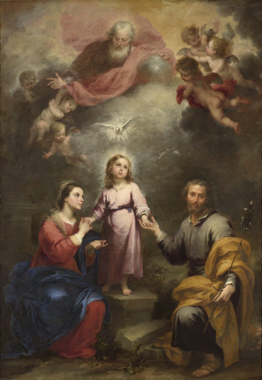 Niebiańskie i ziemskie Trójce (Pedroso Murillo) autorstwa Bartolomé Esteban Murillo