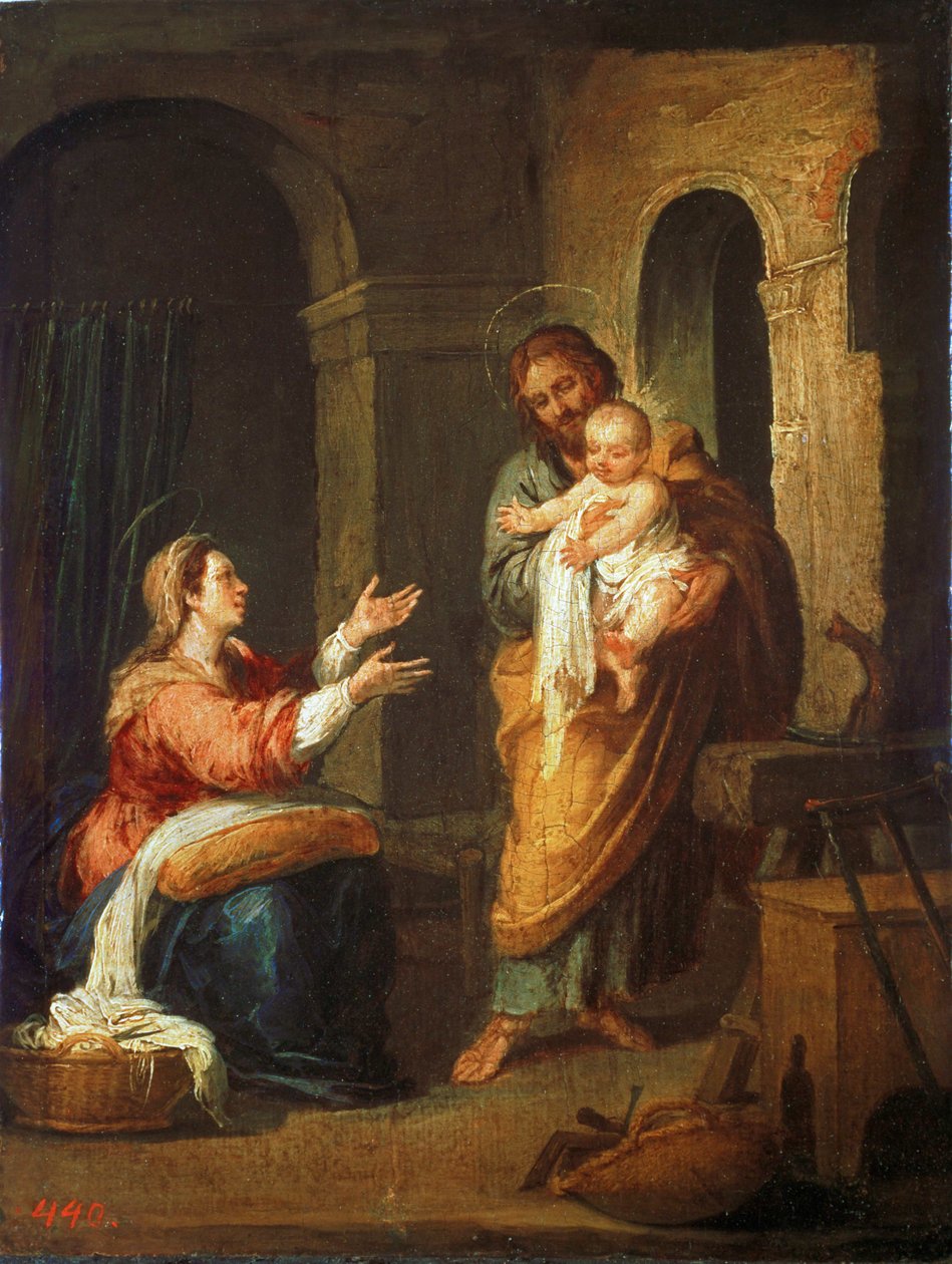Święta Rodzina (obraz na płótnie) autorstwa Bartolome Esteban Murillo