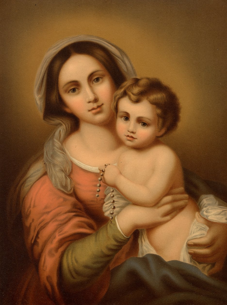 Madonna z Dzieciątkiem autorstwa Bartolome Esteban after Murillo