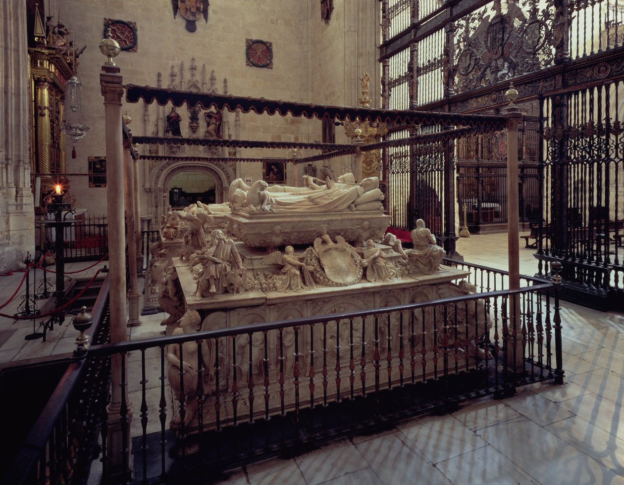 Grób Filipa Przystojnego (1478-1506) i Joanny Szalonej (1479-1555) ok. 1519 (marmur) autorstwa Bartolome Ordonez