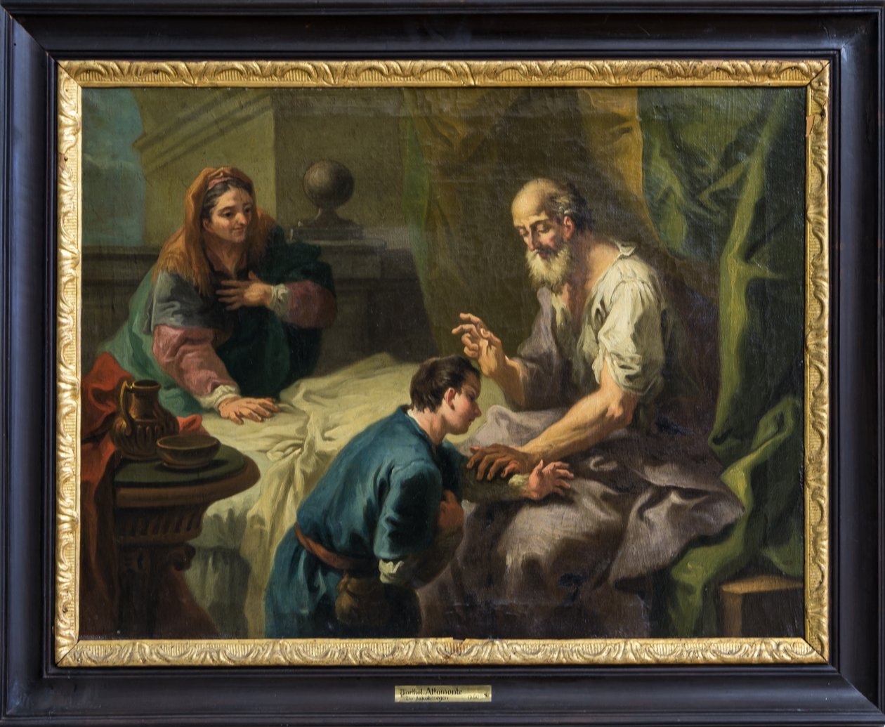 Izaak błogosławiący Jakuba autorstwa Bartolomeo Altomonte