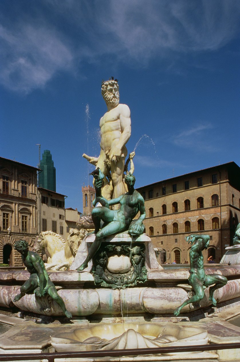 Fontanna Neptuna, 1560-75 (brąz i marmur) (patrz także 97917-20) autorstwa Bartolomeo Ammannati