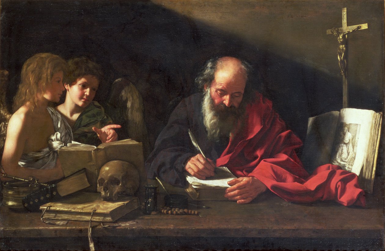 Św. Hieronim w swoim gabinecie autorstwa Bartolomeo Cavarozzi