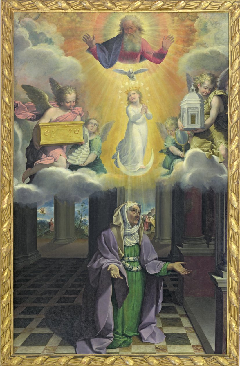 Św. Anna i Niepokalane Poczęcie autorstwa Bartolomeo Cesi