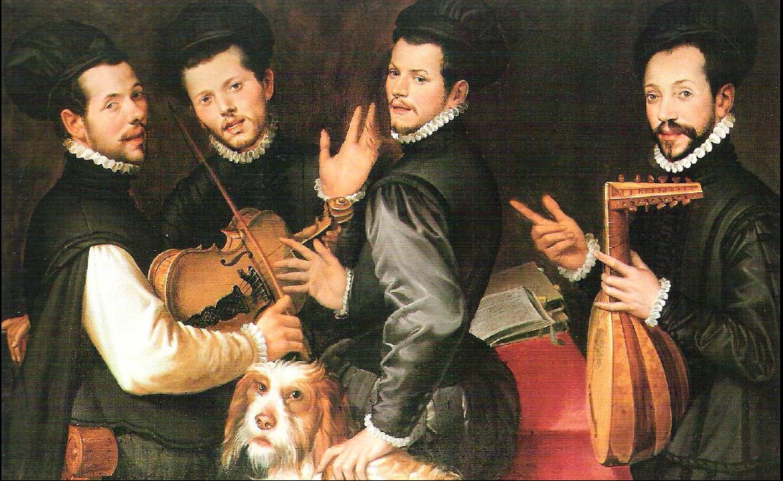 Portret czterech braci Monaldini autorstwa Bartolomeo Passarotti