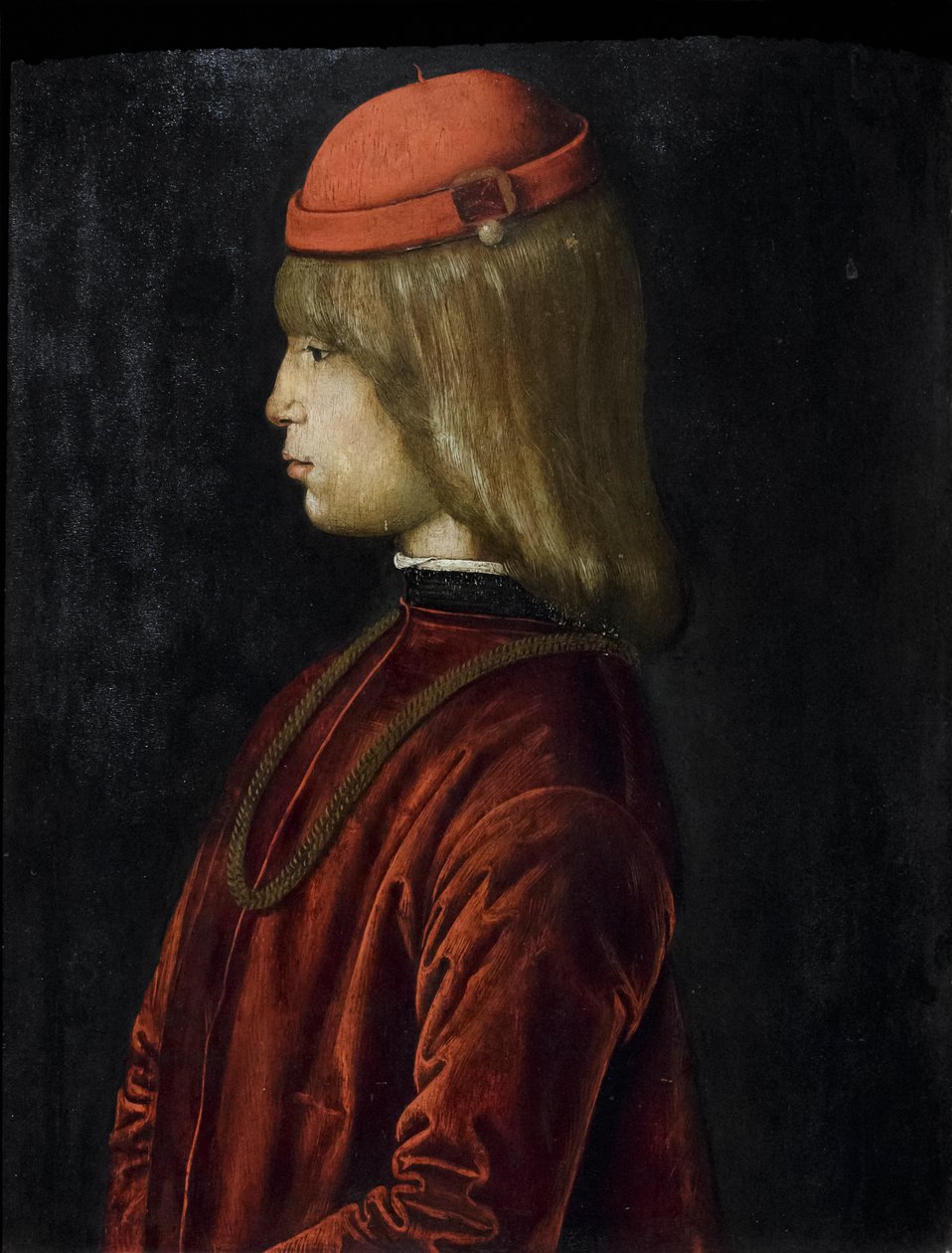 Portret Guidubaldo da Montefeltro, ok. 1480-81 (olej na płycie) autorstwa Bartolomeo (attr. to) Della Gatta