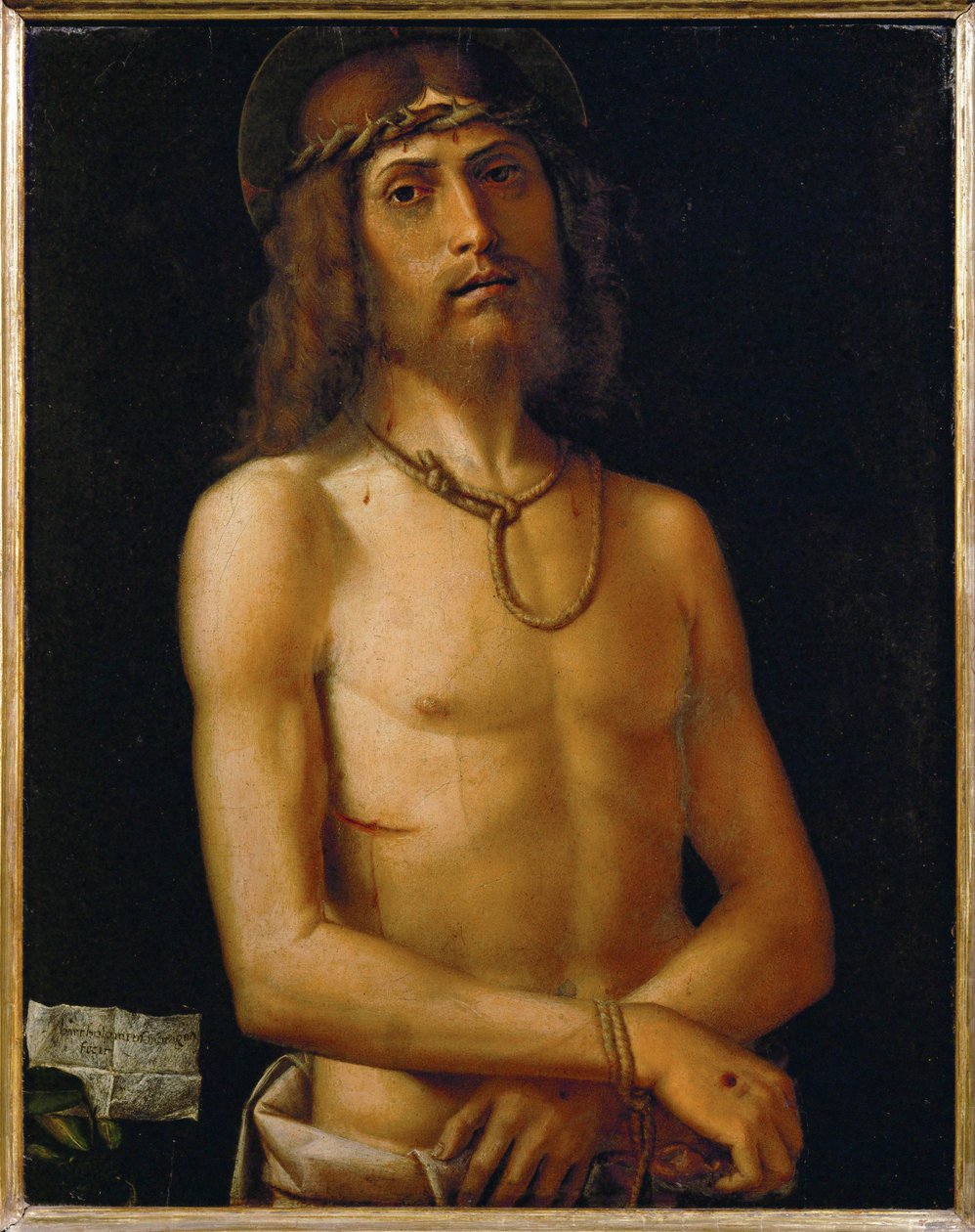 Ecce Homo ... autorstwa Bartolomeo (style of) (fl.c.1619) Montagna