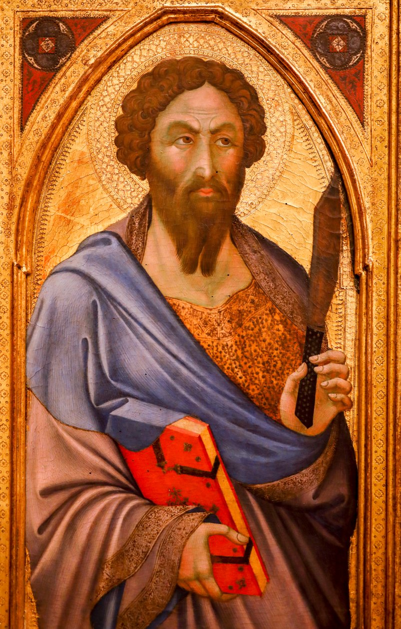 św. Bartłomieja. XIV wiek (Tempera na drewnie) autorstwa Bartolomeo Barini