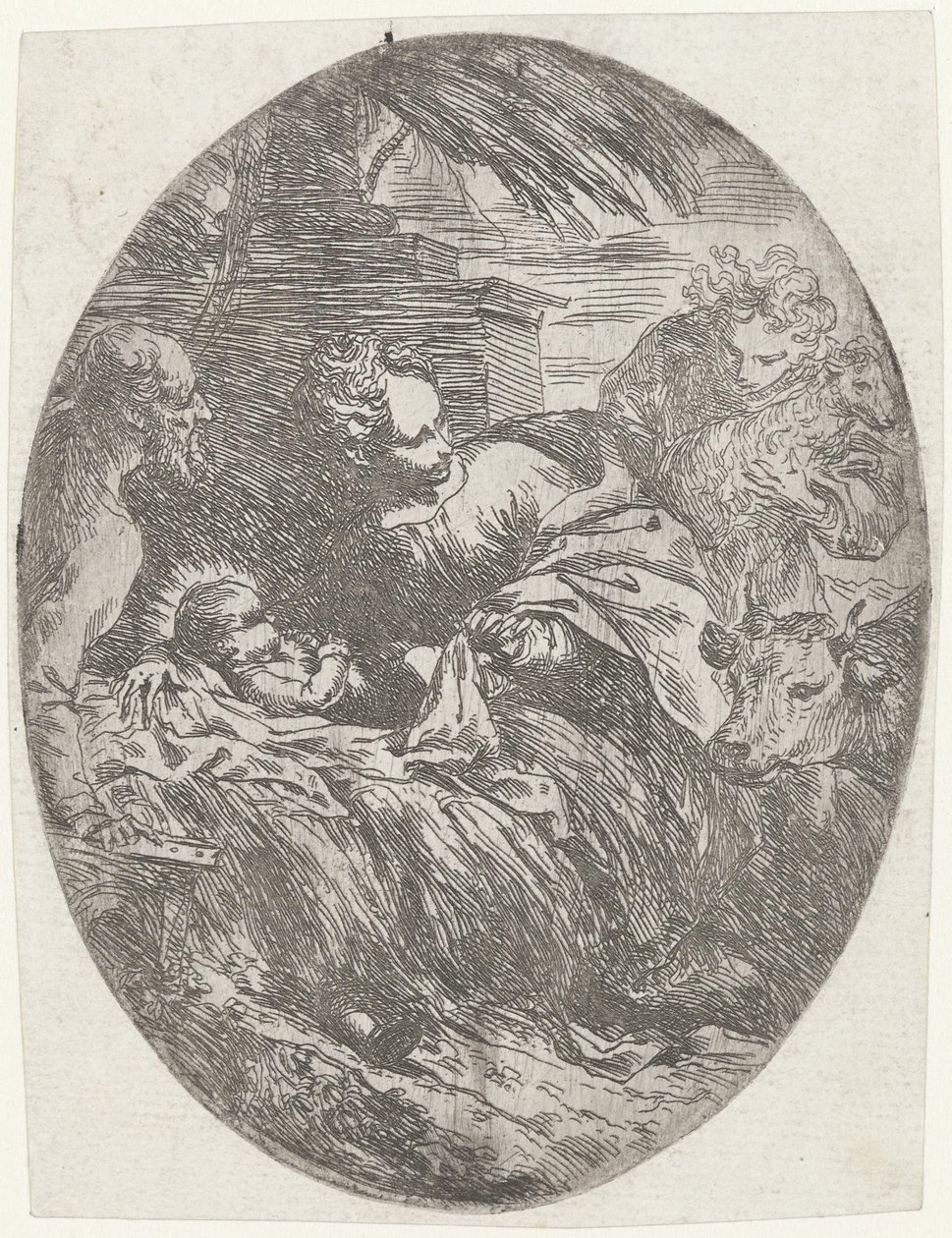 Narodziny Chrystusa autorstwa Bartolomeo Biscaino