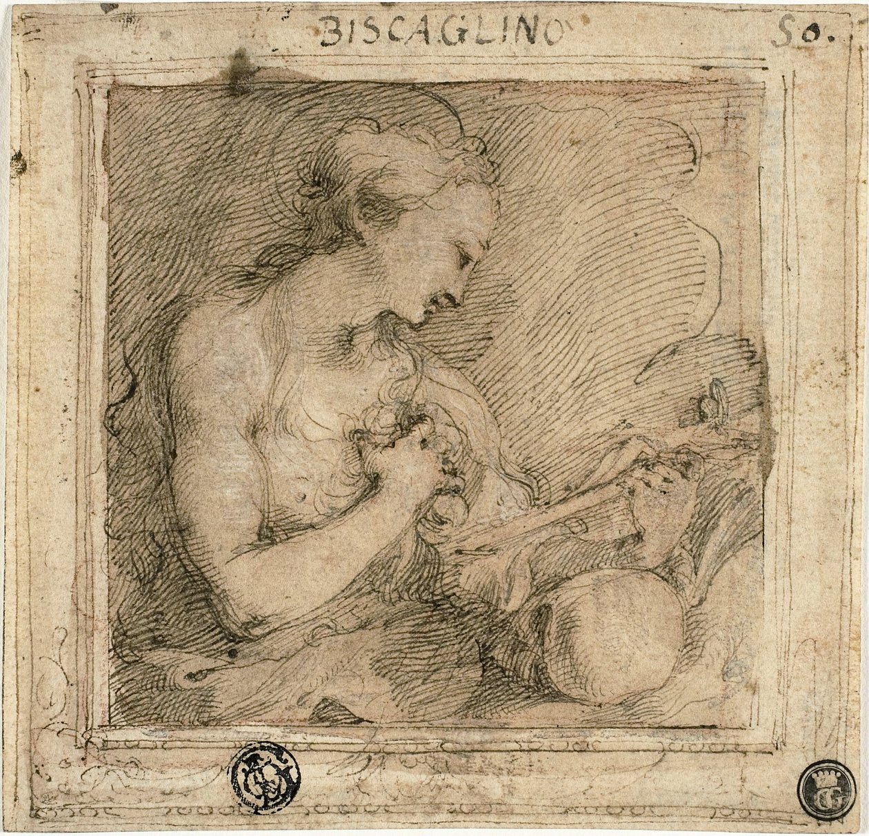 Maria Magdalena autorstwa Bartolomeo Biscaino