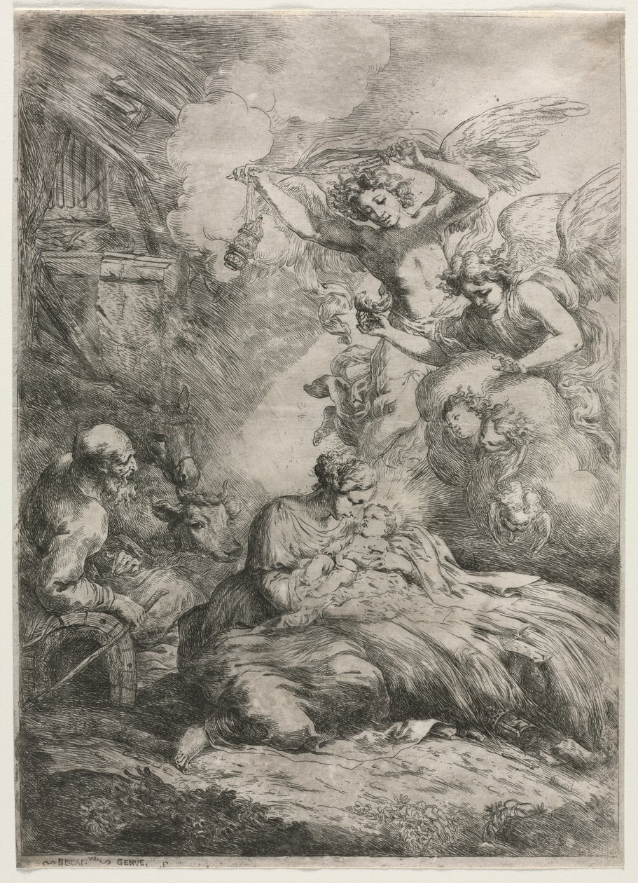 Narodzenie Chrystusa autorstwa Bartolomeo Biscaino