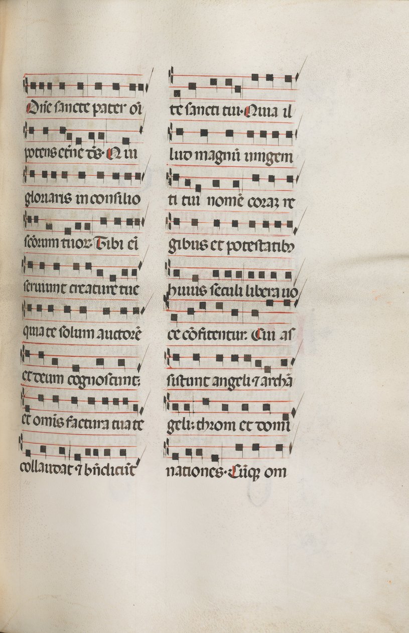 Mszał: Fl. 112: zawiera muzykę w ramach liturgii Niedzieli Palmowej, 1469. autorstwa Bartolomeo Caporali