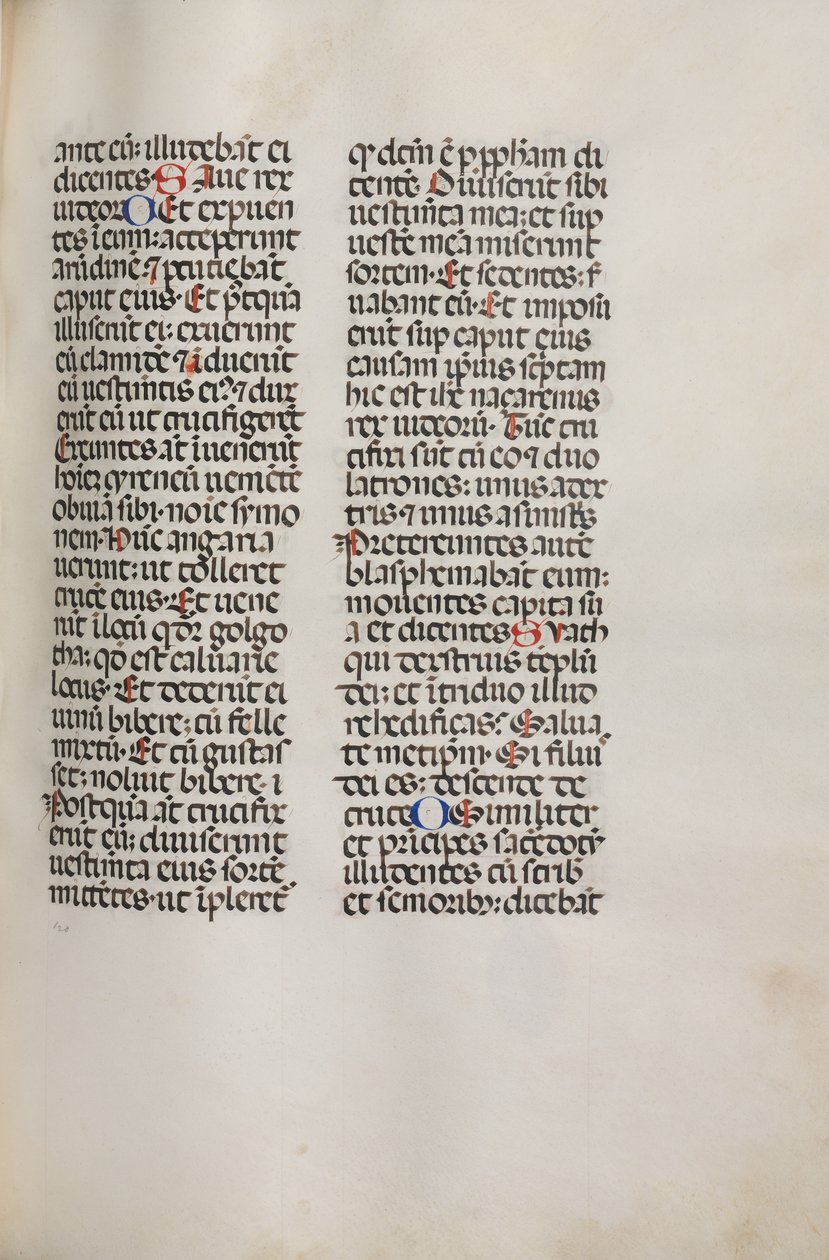 Mszał: Fl. 121: zawiera muzykę dla Hely Hely Lamy itp. w ramach Pasji wg św. Mateusza, 1469. autorstwa Bartolomeo Caporali