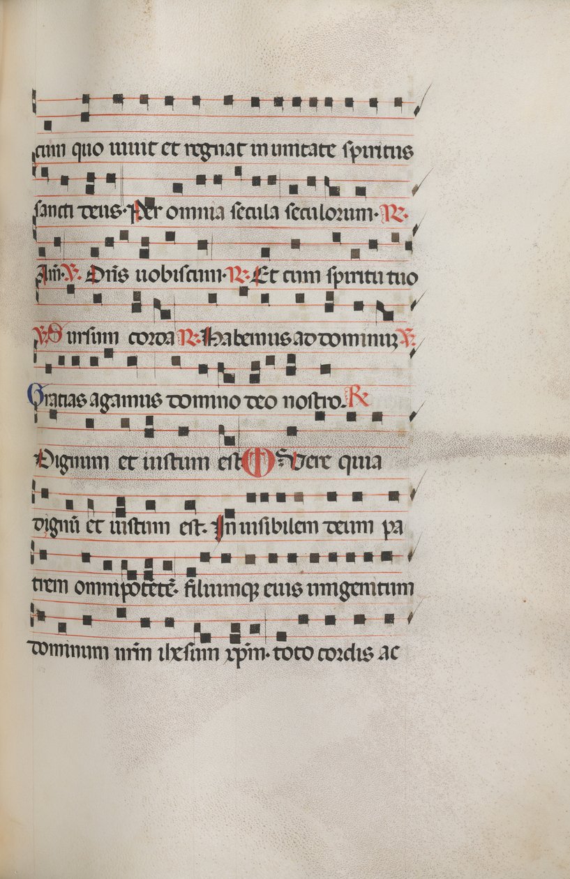Mszał: Fl. 154: Muzyka na Exultet, 1469 autorstwa Bartolomeo Caporali