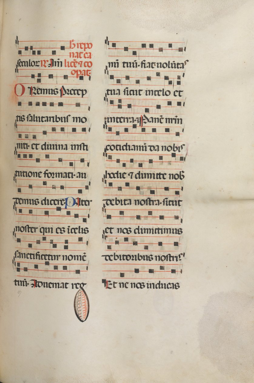 Mszał: Fl. 189: Muzyka do różnych modlitw, 1469. autorstwa Bartolomeo Caporali