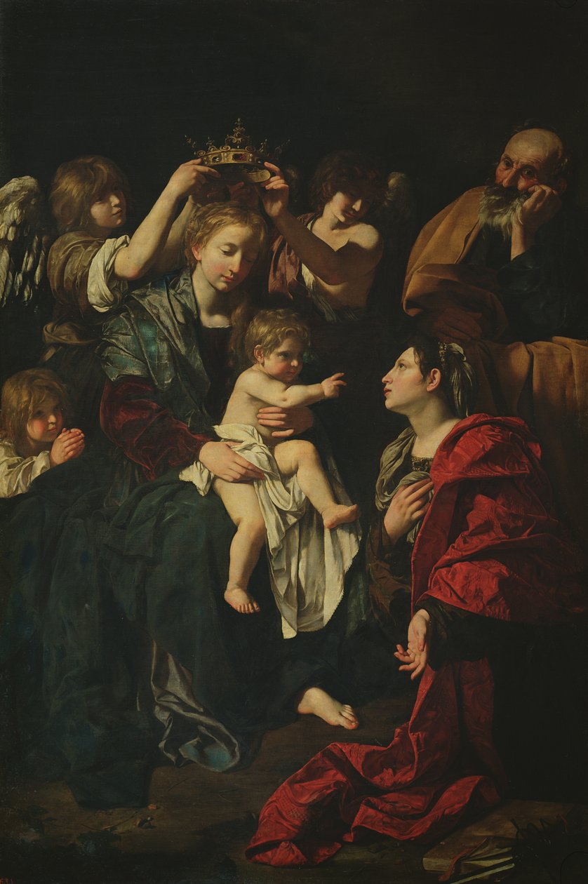 Święta Rodzina ze św. Katarzyną autorstwa Bartolomeo Cavarozzi