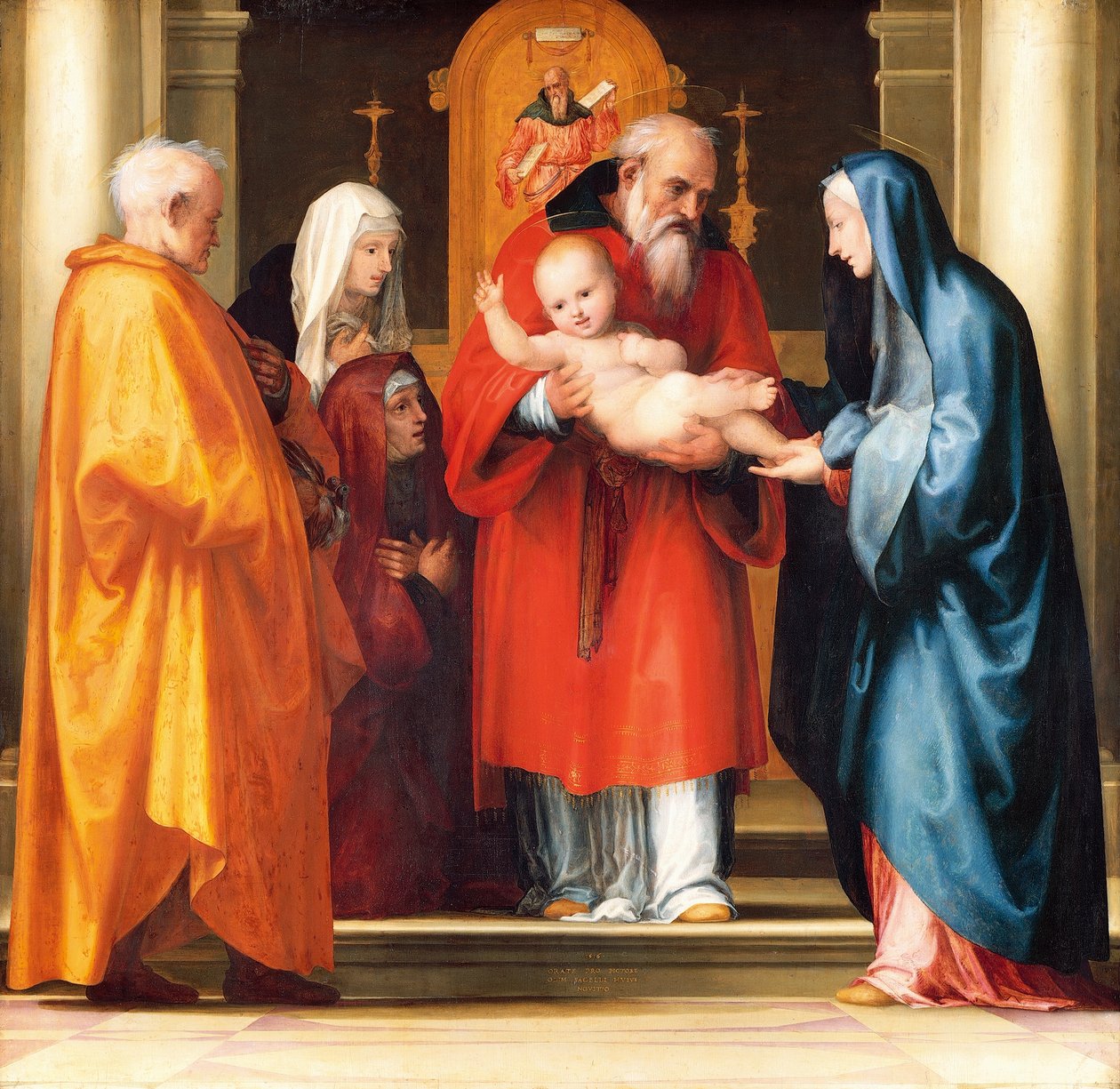 Ofiarowanie Jezusa w Świątyni (więcej) autorstwa Bartolomeo Fra