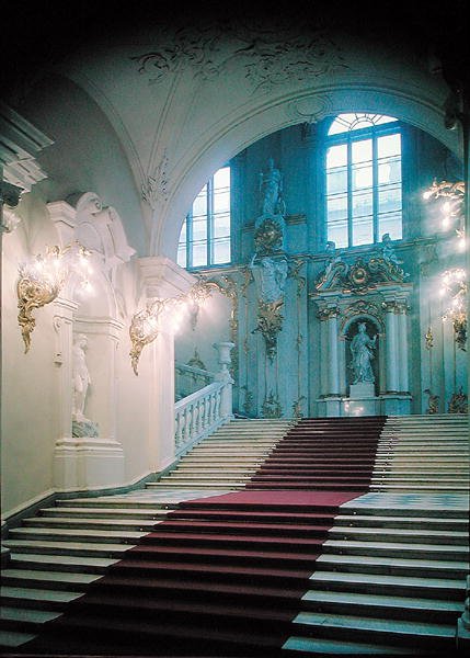 Schody Główne z Galerii Jordan (zdjęcie) autorstwa Bartolomeo Franceso Rastrelli
