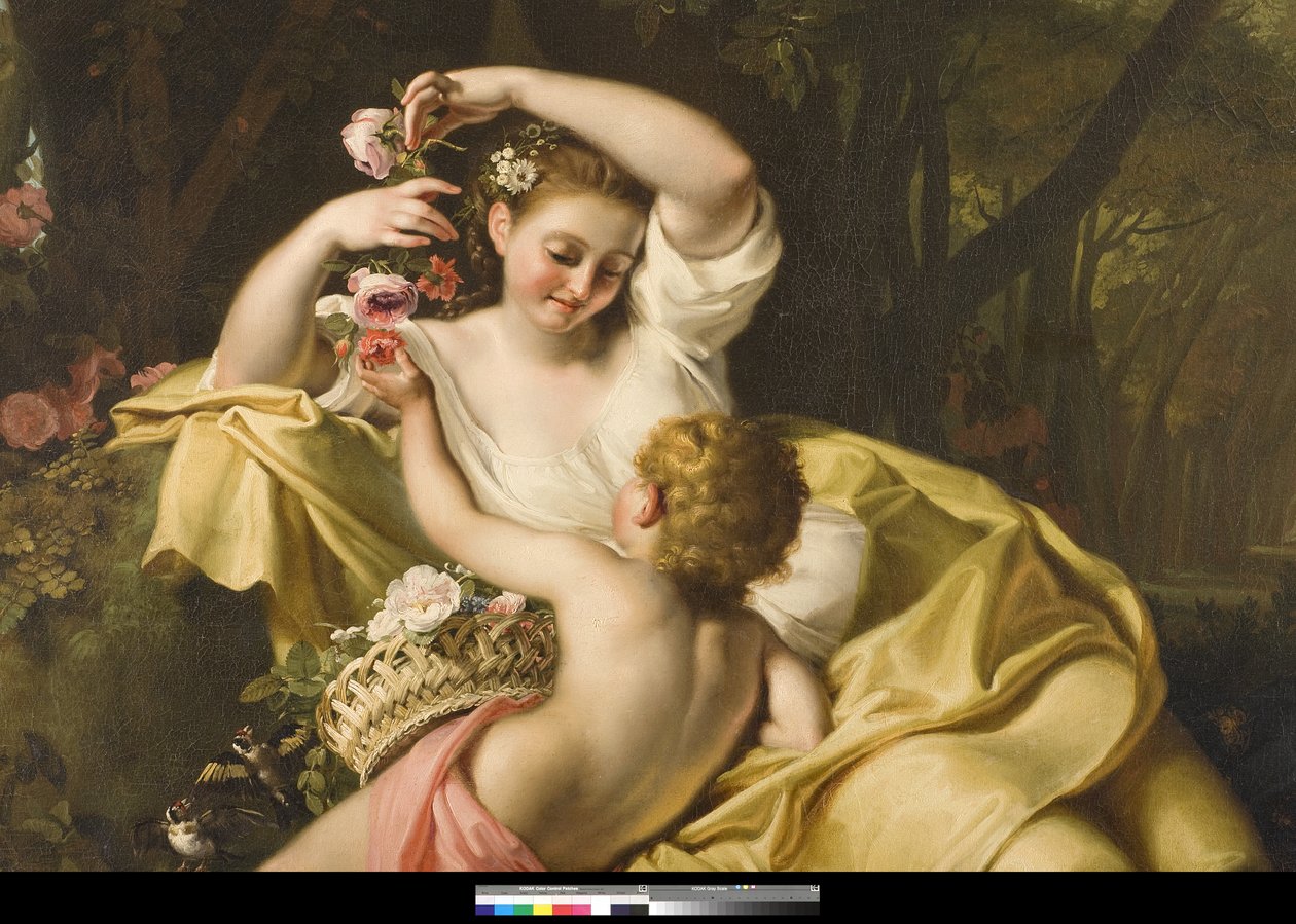 Alegoria wiosny, 1705-09 (detal 3497528) autorstwa Bartolomeo Guidobono