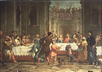 Uczta weselna w Cana autorstwa Bartolomeo Litterini