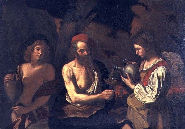 Lot i jego córki autorstwa Bartolomeo Manfredi