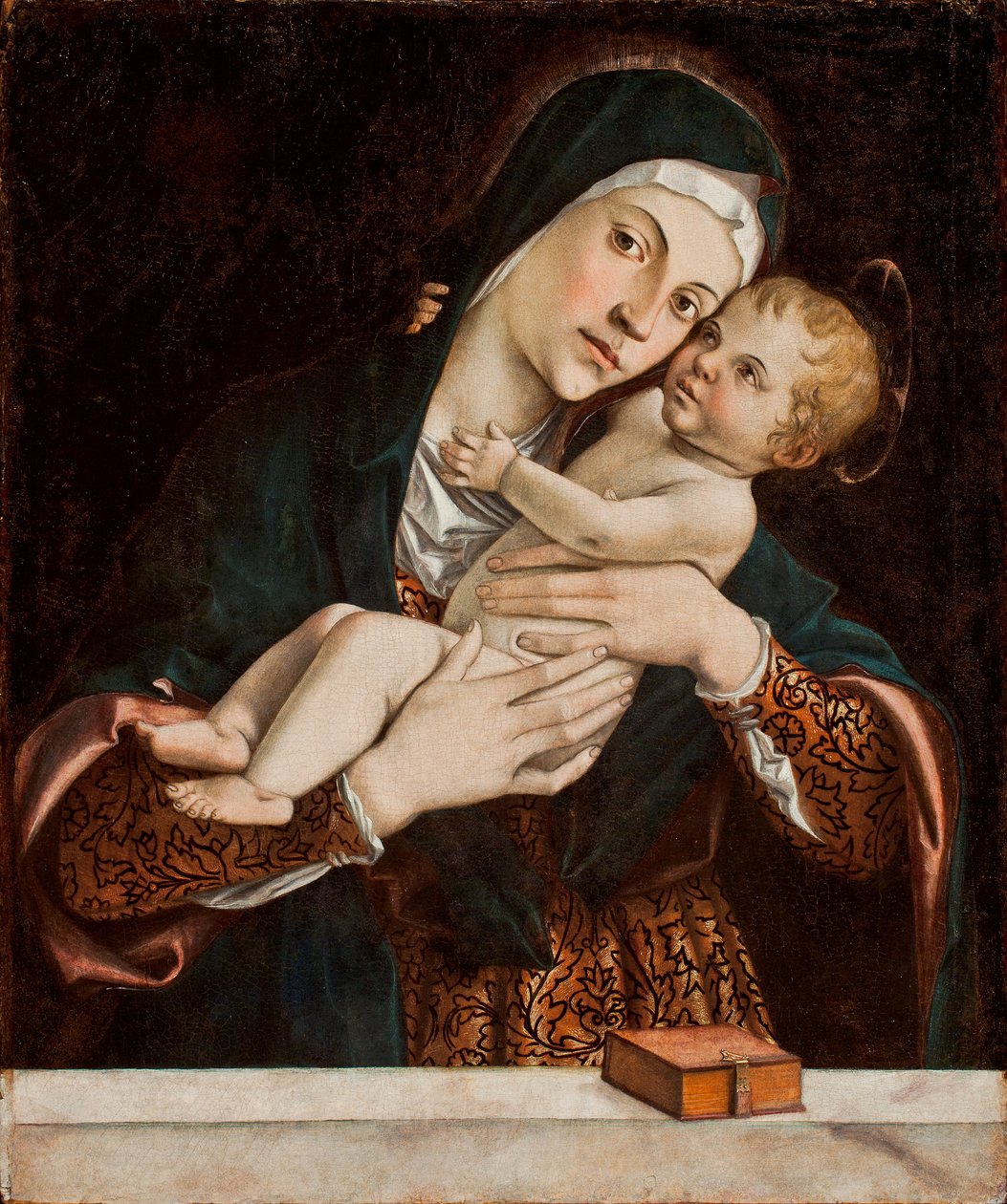Dziewica z Dzieciątkiem (tempera na panelu) autorstwa Bartolomeo Montagna