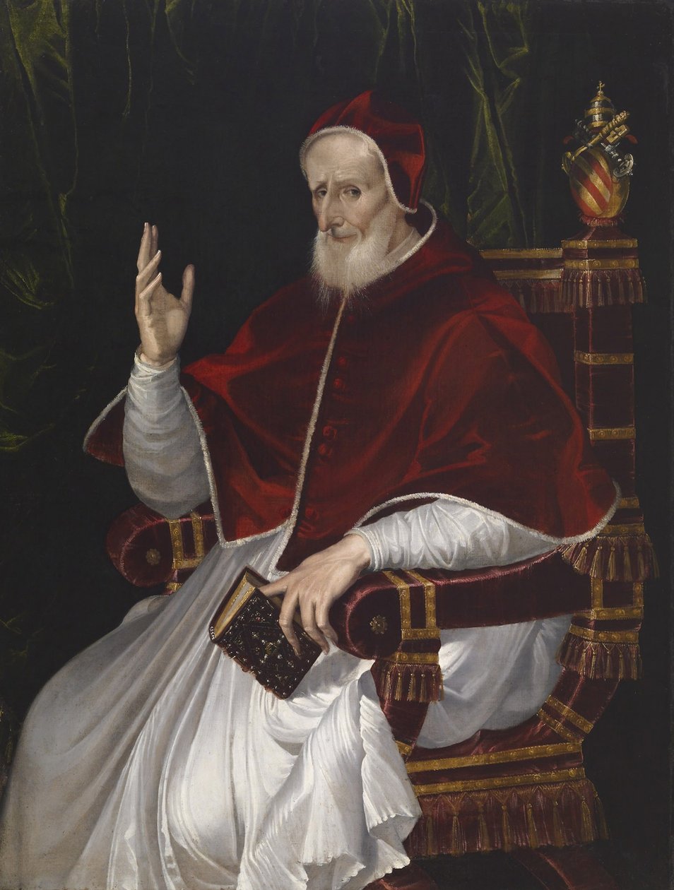 Portret papieża Piusa V, c.1566 autorstwa Bartolomeo Passarotti