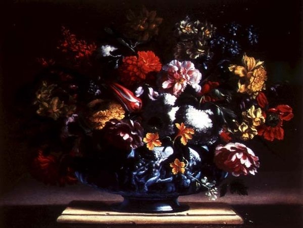 Martwa natura kwiatów w urnie autorstwa Bartolomeo Perez