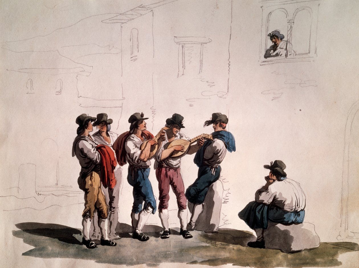 Serenada Bartolomeo Pinelli (1781-1835), Włochy autorstwa Bartolomeo Pinelli