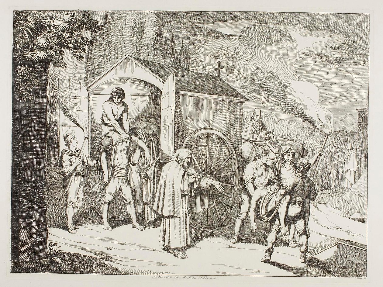 Rydwan ze zmarłym w San Lorenzo autorstwa Bartolomeo Pinelli