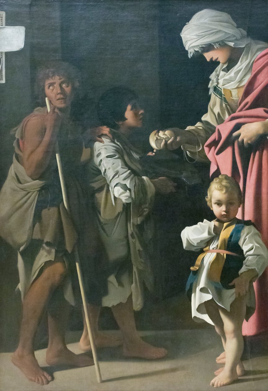 Miłosierdzie św. Elżbiety Węgierskiej autorstwa Bartolomeo Schedoni