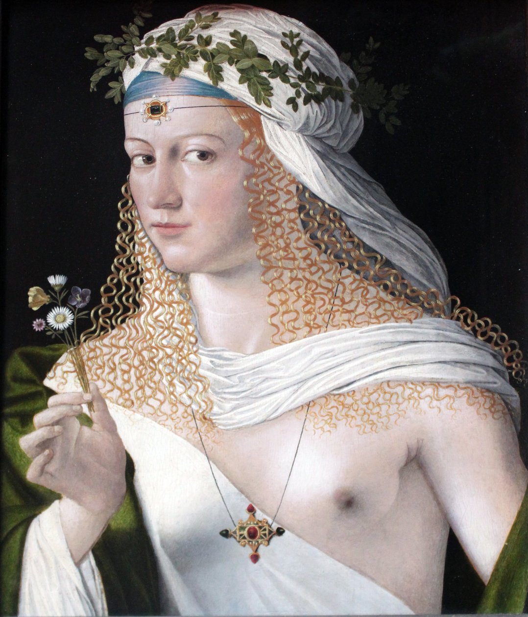 Wyidealizowany portret kurtyzany jako Flory autorstwa Bartolomeo Veneto