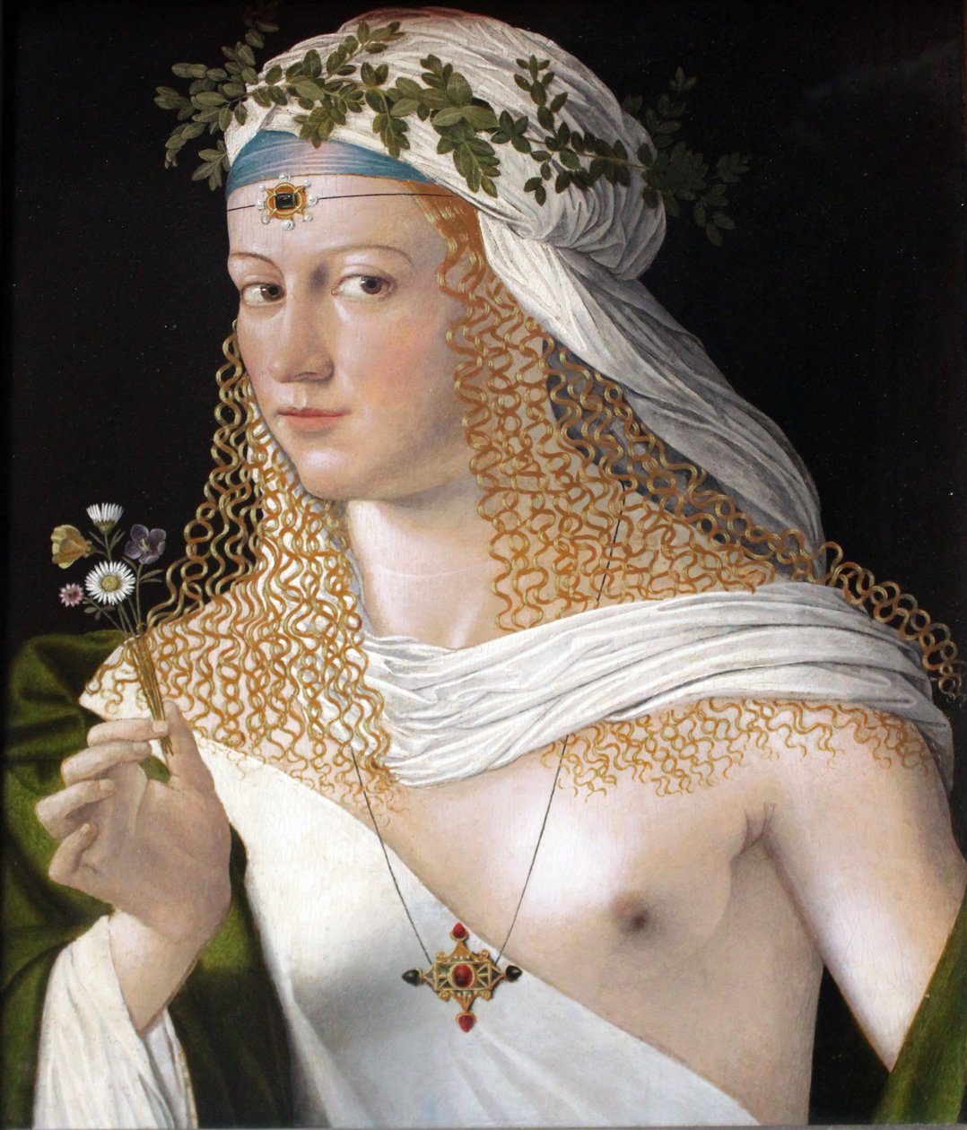 Wyidealizowany portret kurtyzany jako Flory autorstwa Bartolomeo Veneto