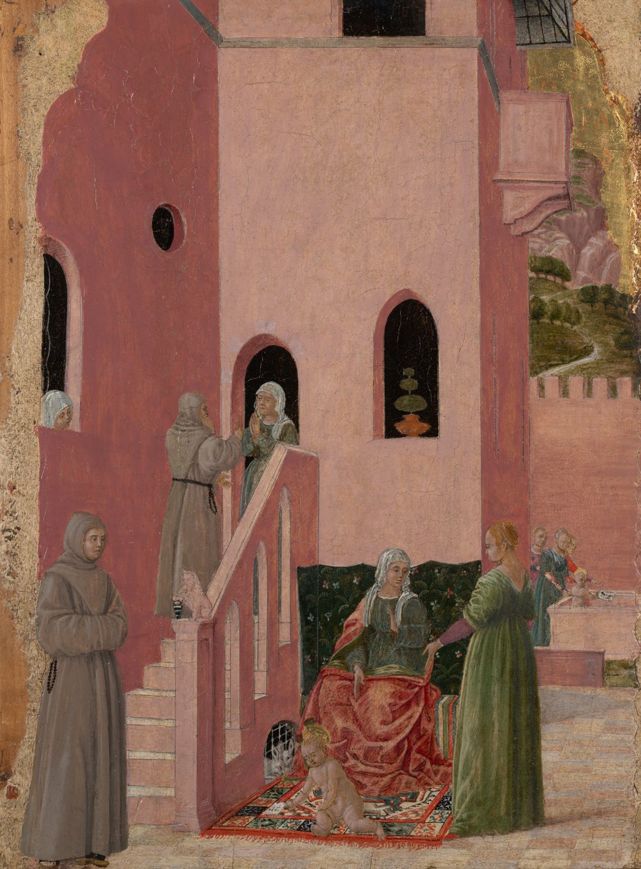 Narodziny św. Tomasza z Akwinu autorstwa Bartolomeo degli Erri